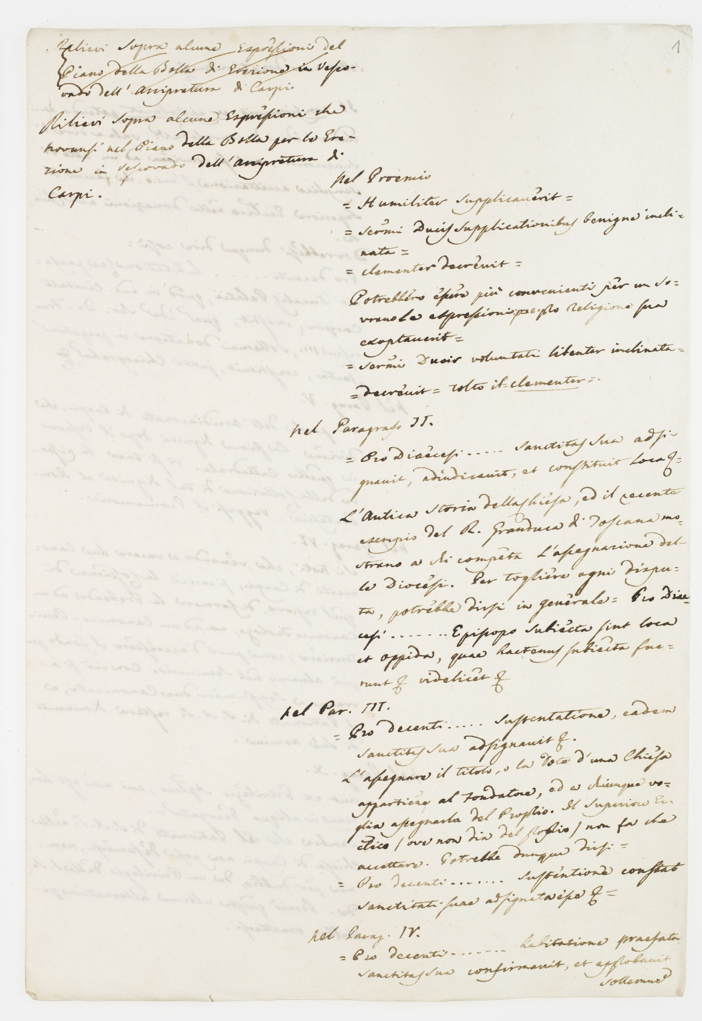 Rilievi sopra alcune espressioni [incipit] 