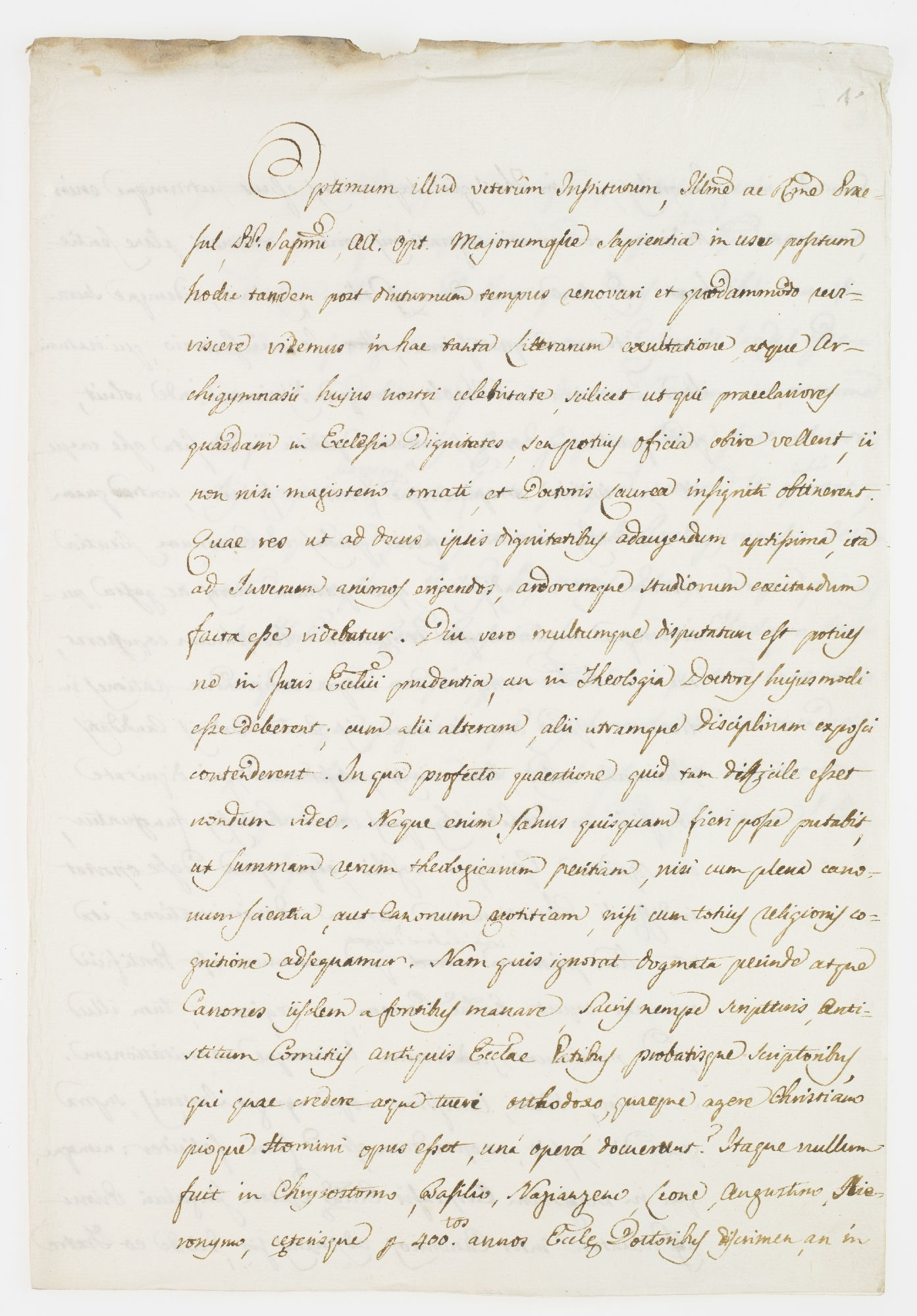 Optimum illud veterum Institutum [incipit]