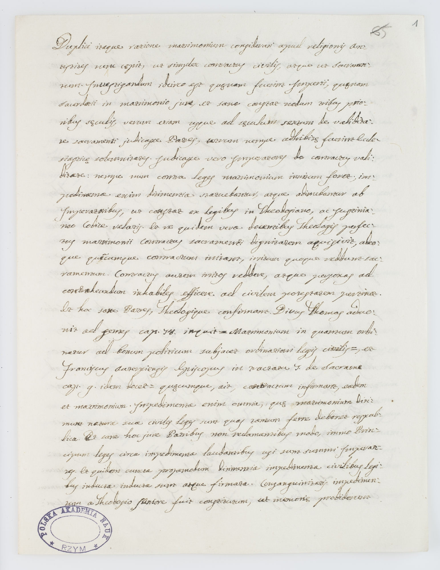 Duplici itaque ratione matrimonium [incipit]