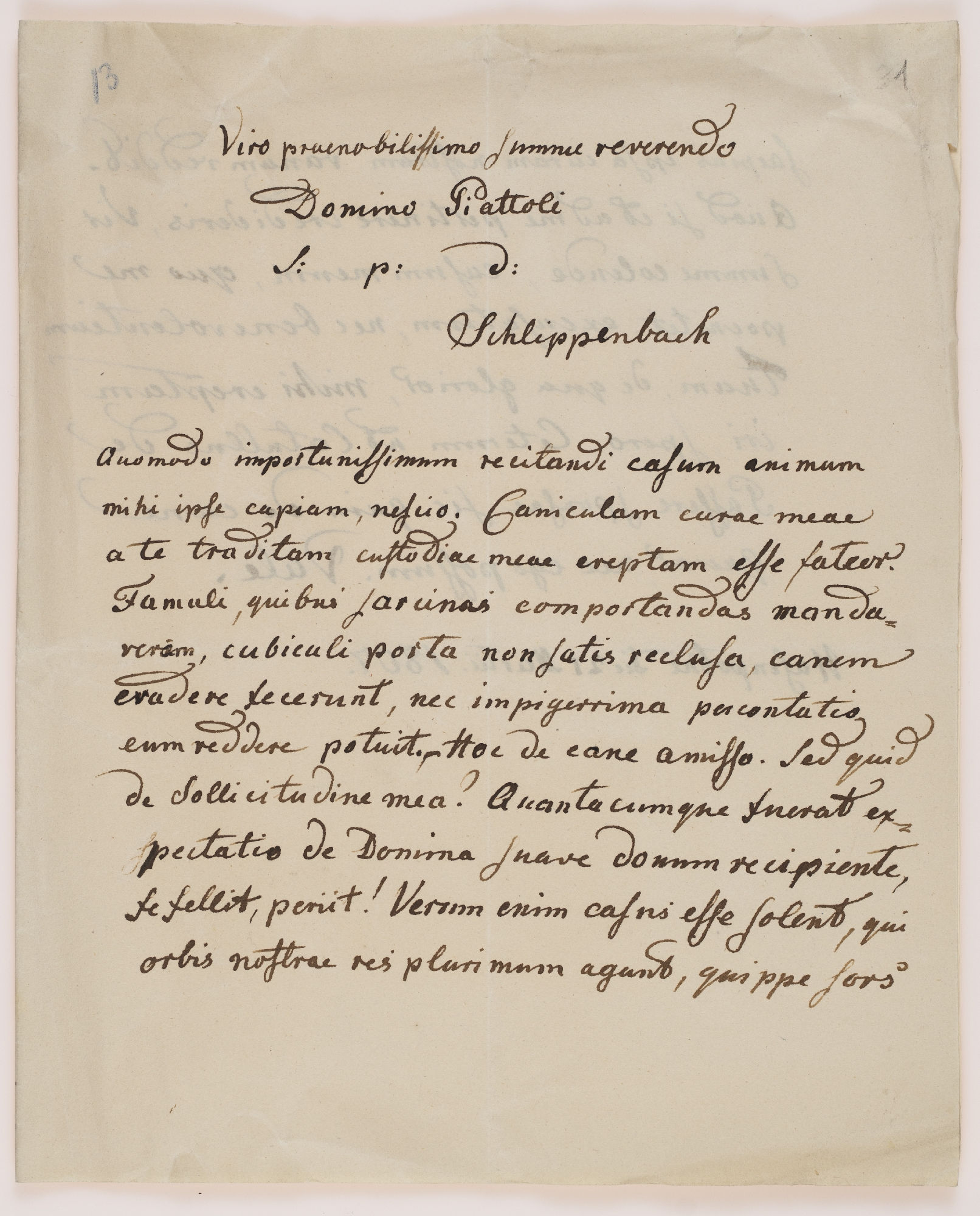 Viro Praenobilissimo [incipit]