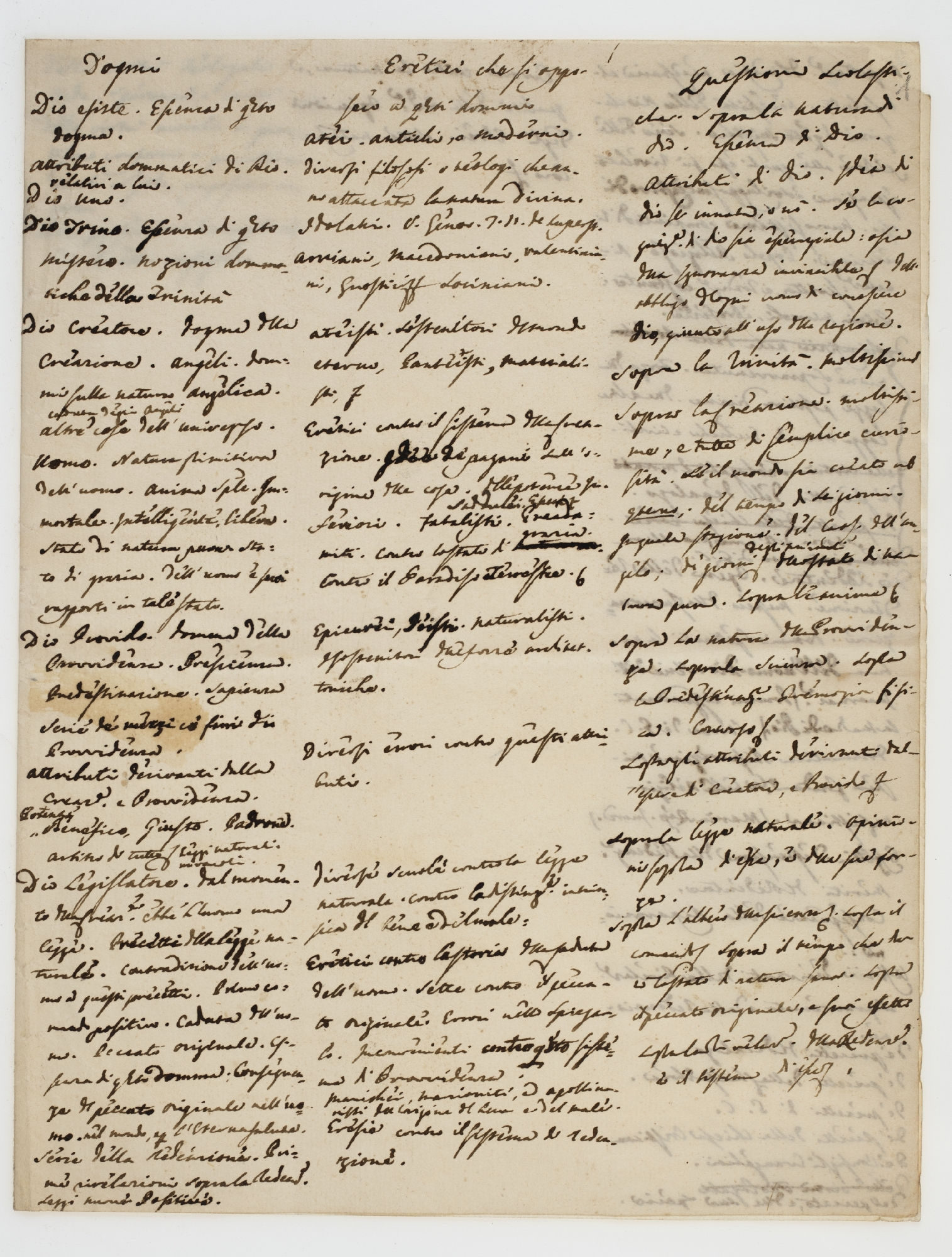 Dogmi. Dio esiste [incipit] 