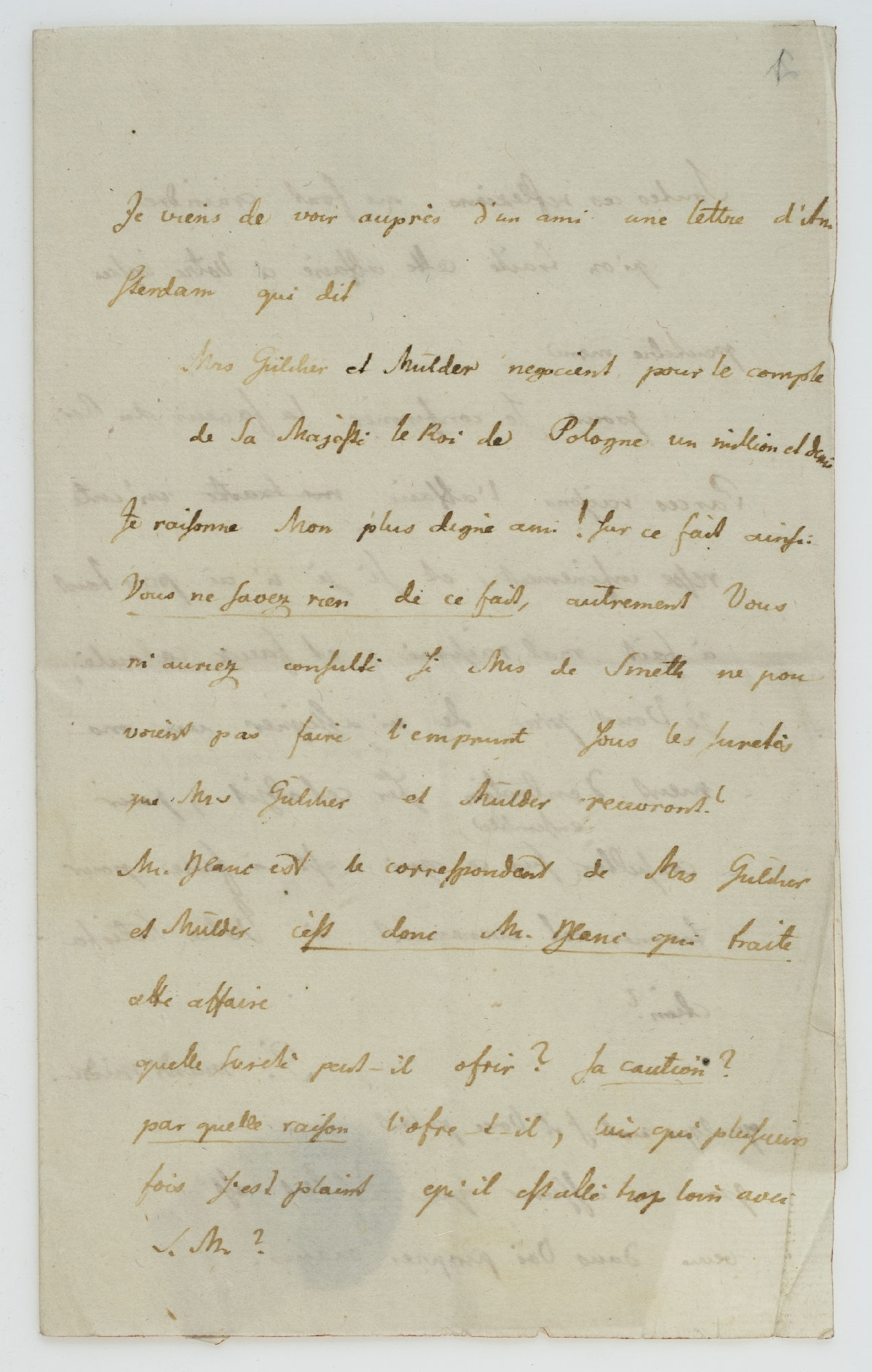 Je viens de voir aupres d’un ami [incipit]