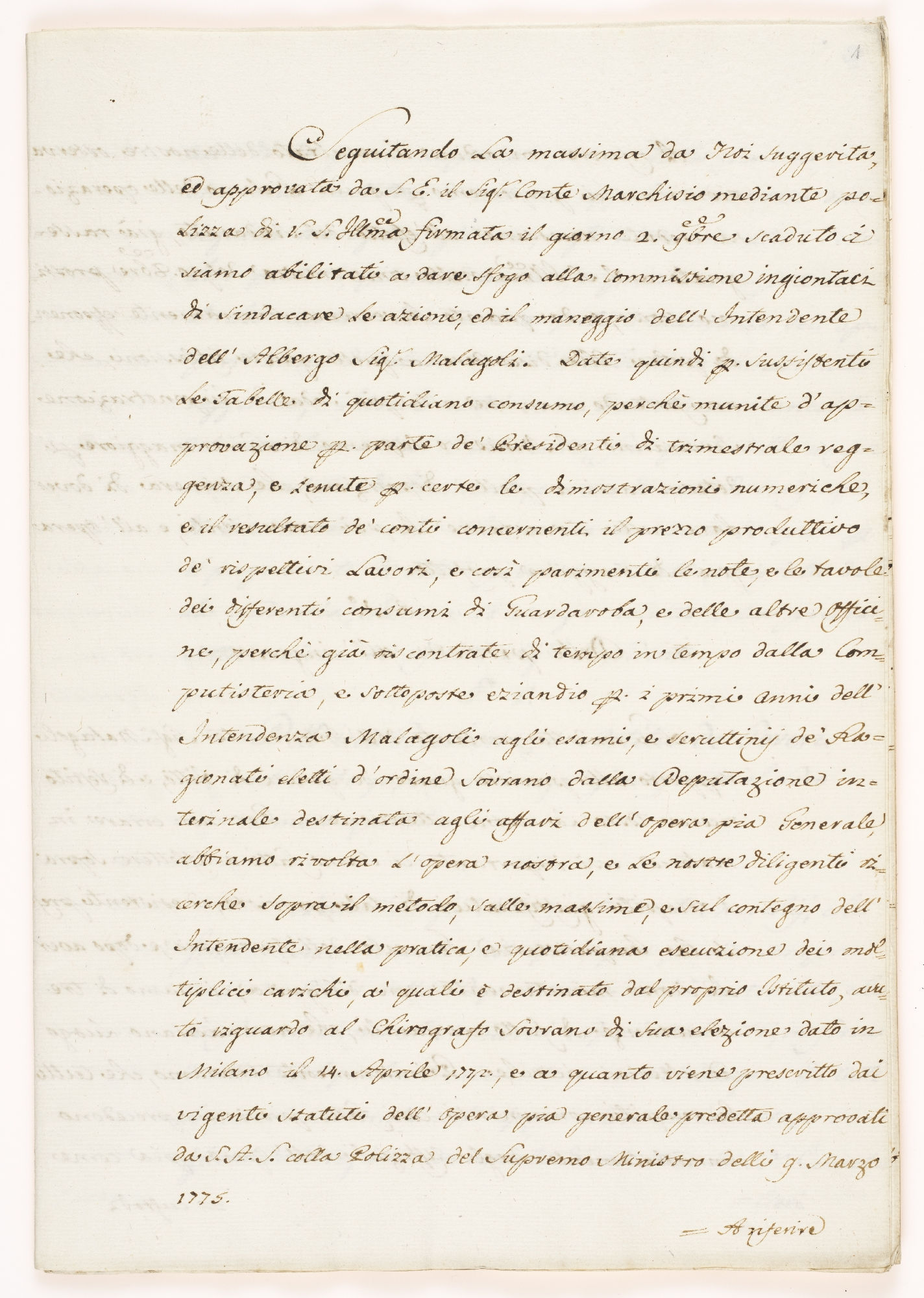 Seguitando La massima da Noi suggerita [incipit]