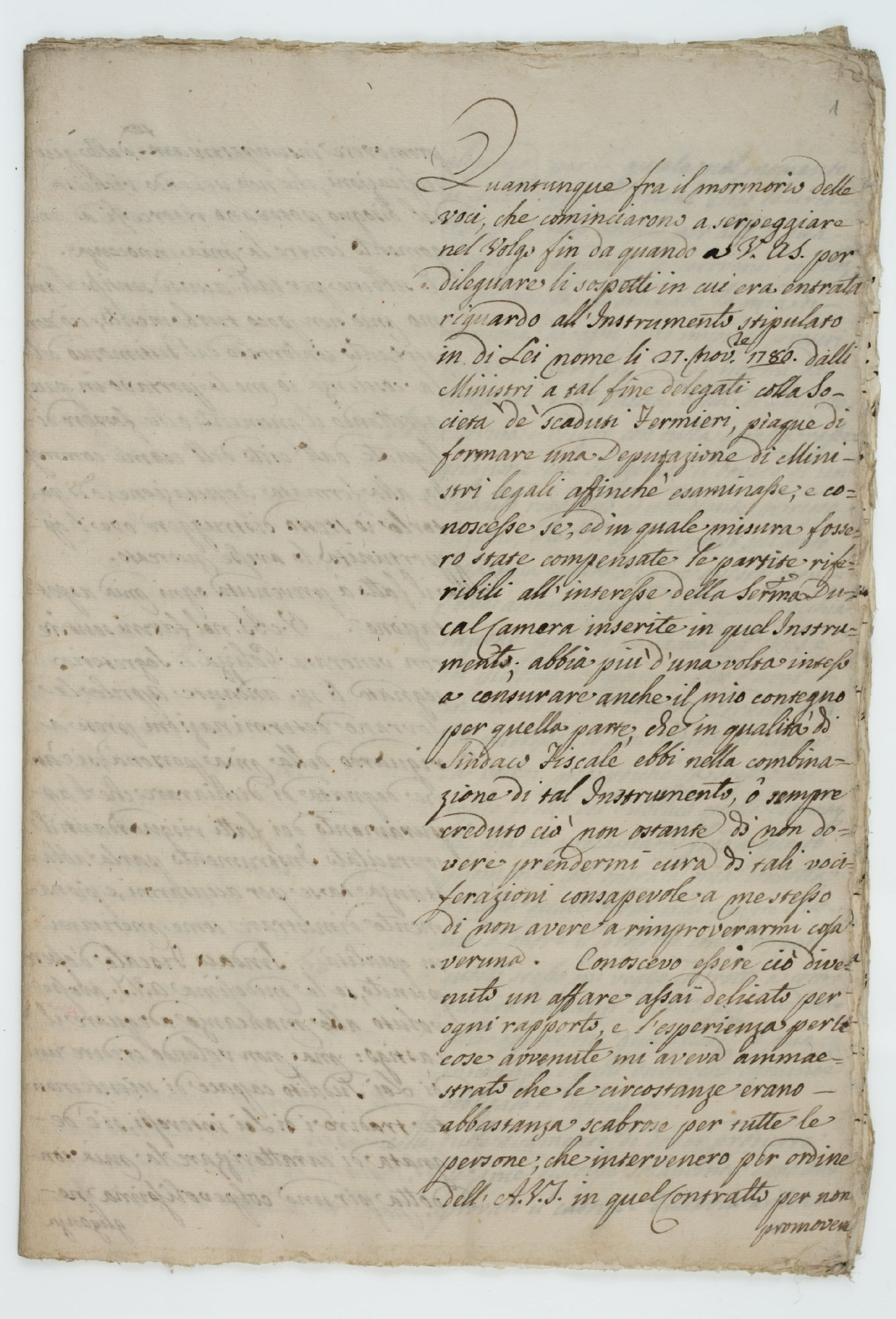 Quantunque fra il mormorio delle voci, che cominciarono a serpeggiare nel Volgo fin da quando [incipit]