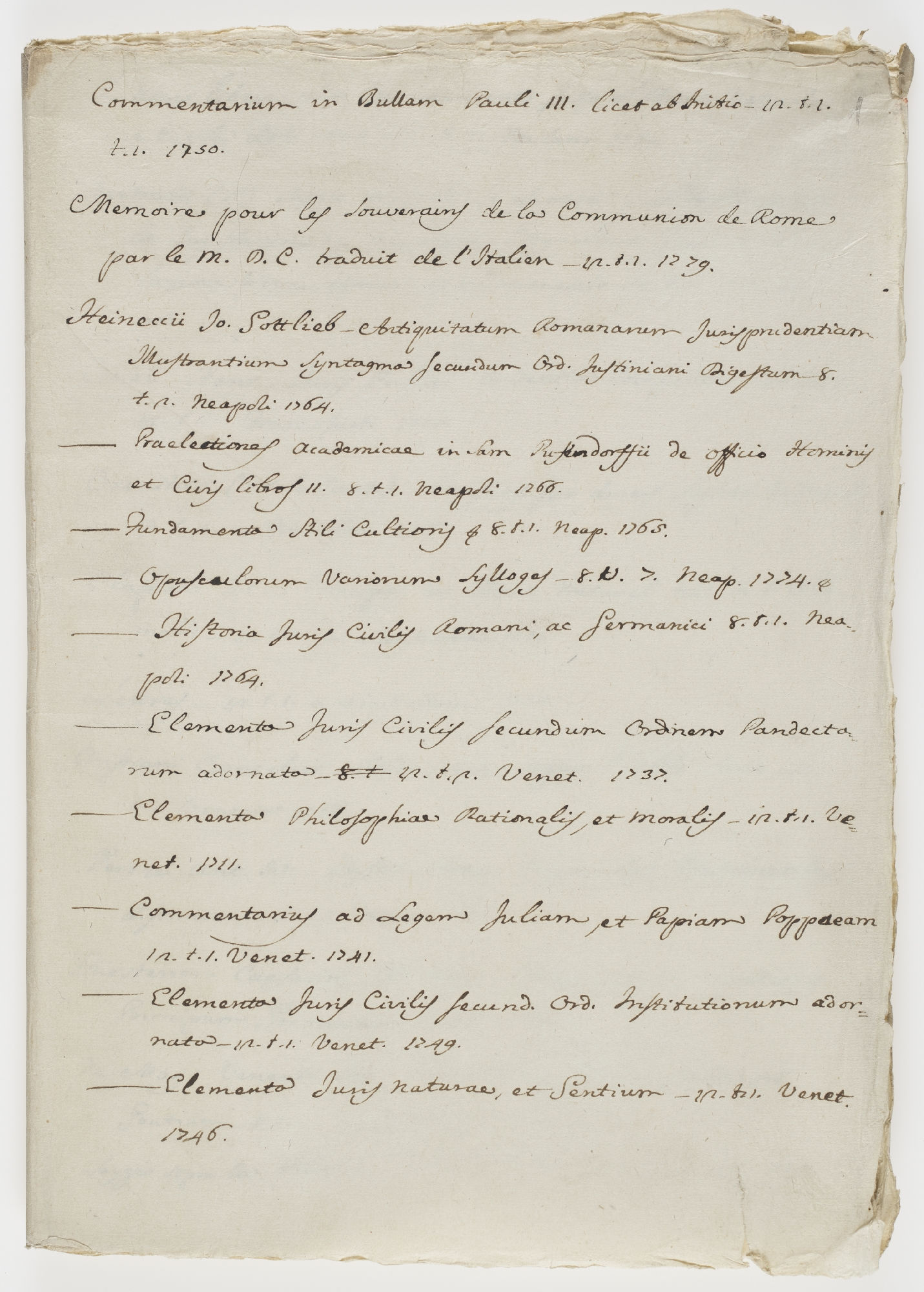 Commentarium in Bullam Pauli III [incipit]