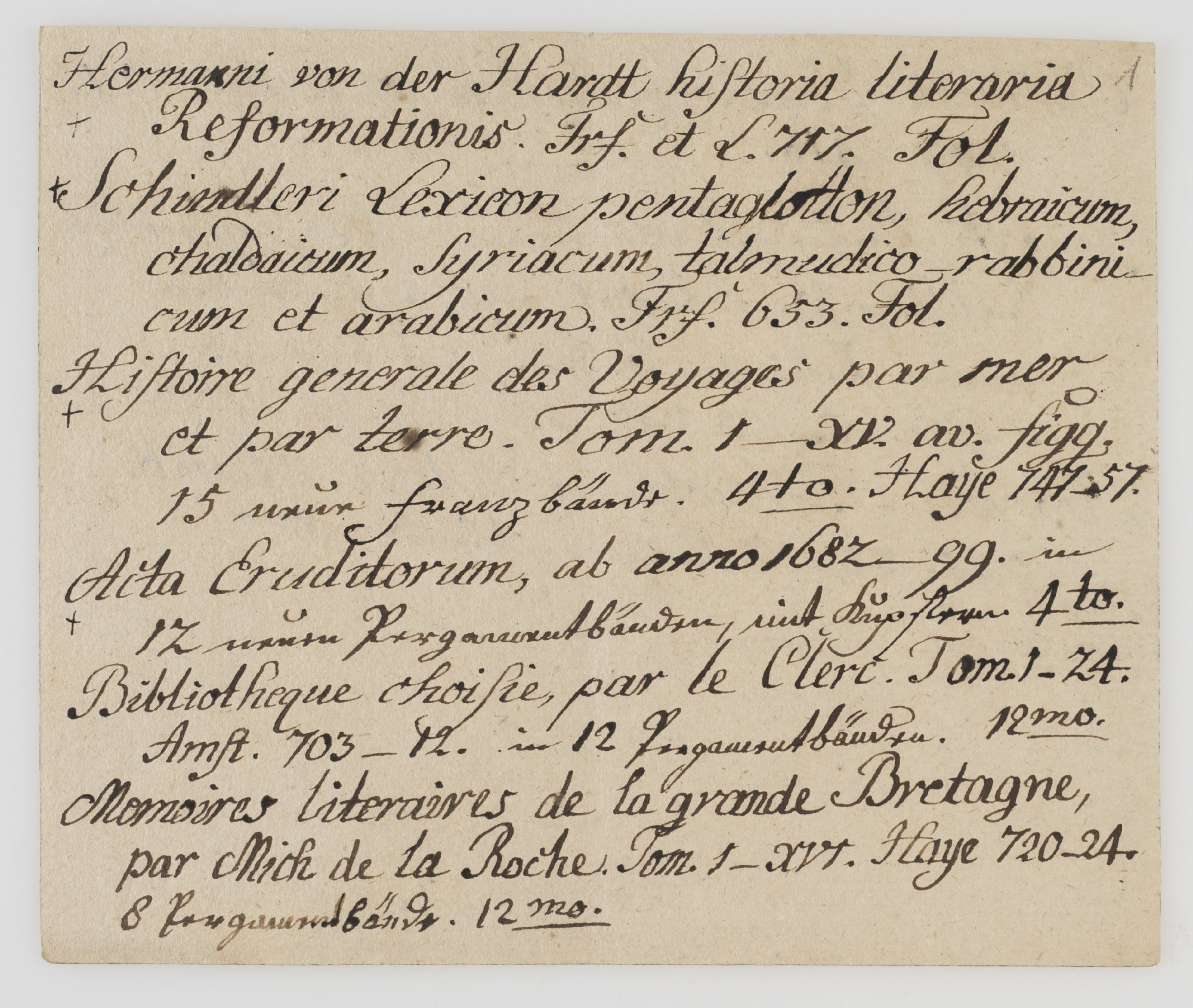 Hermanni von der Hardt historia literaria Reformationis [incipit]