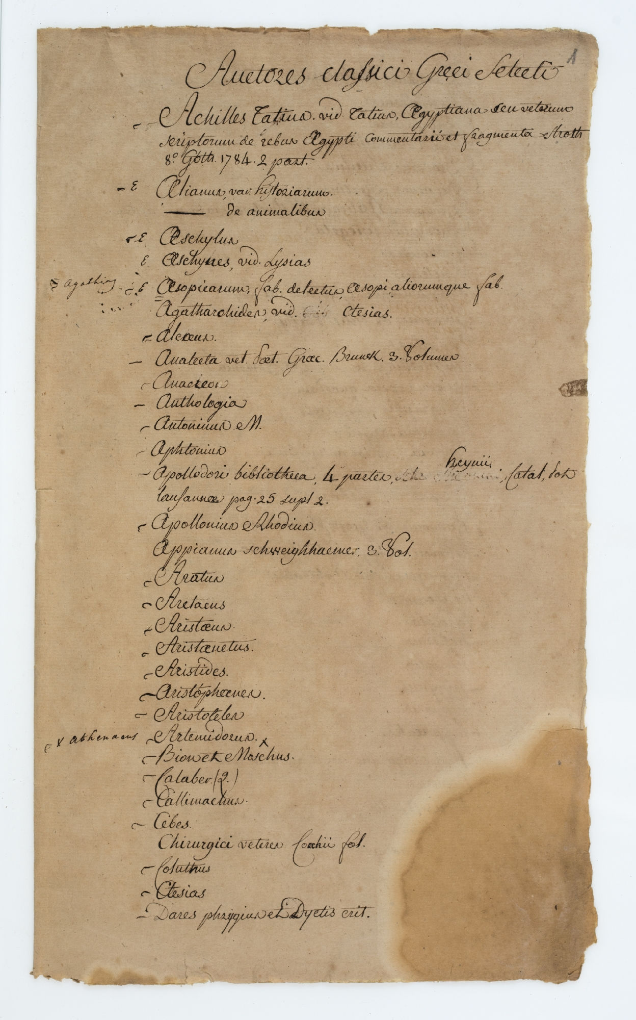 Auctores classici Greci Selecti [title]