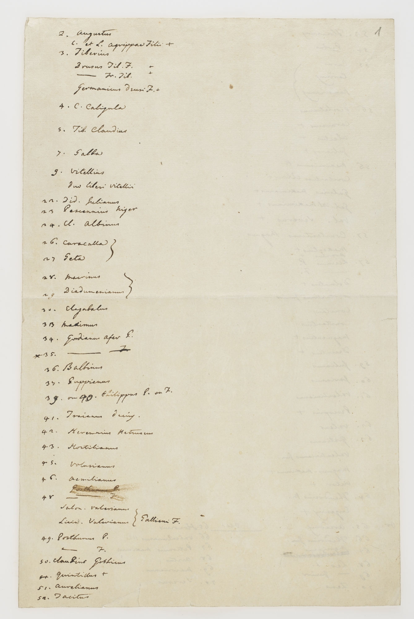 2. Augustus [incipit] 