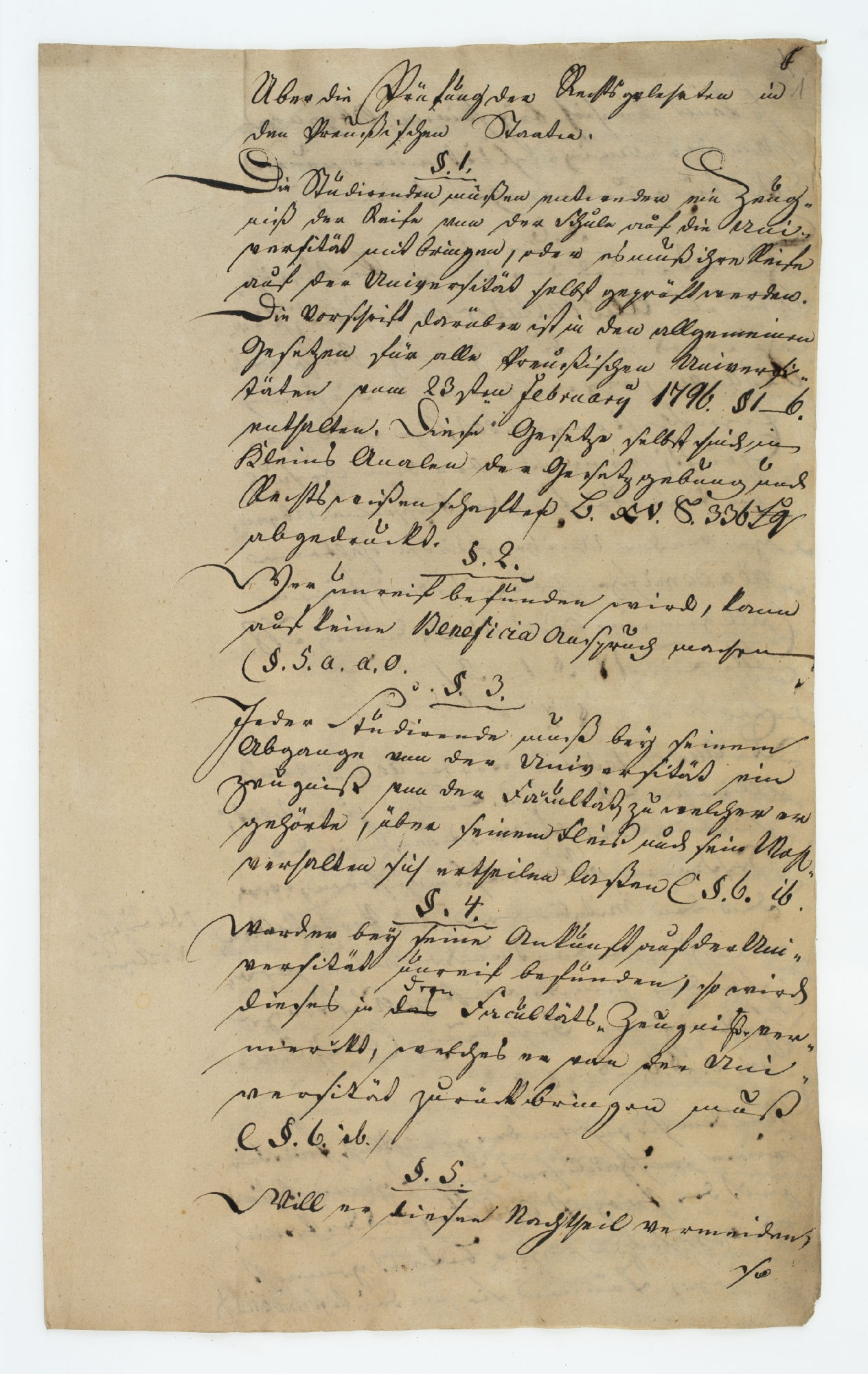 Von der Art und Weise [incipit. p.1]; Uber die Prufung [incipit, p.6]