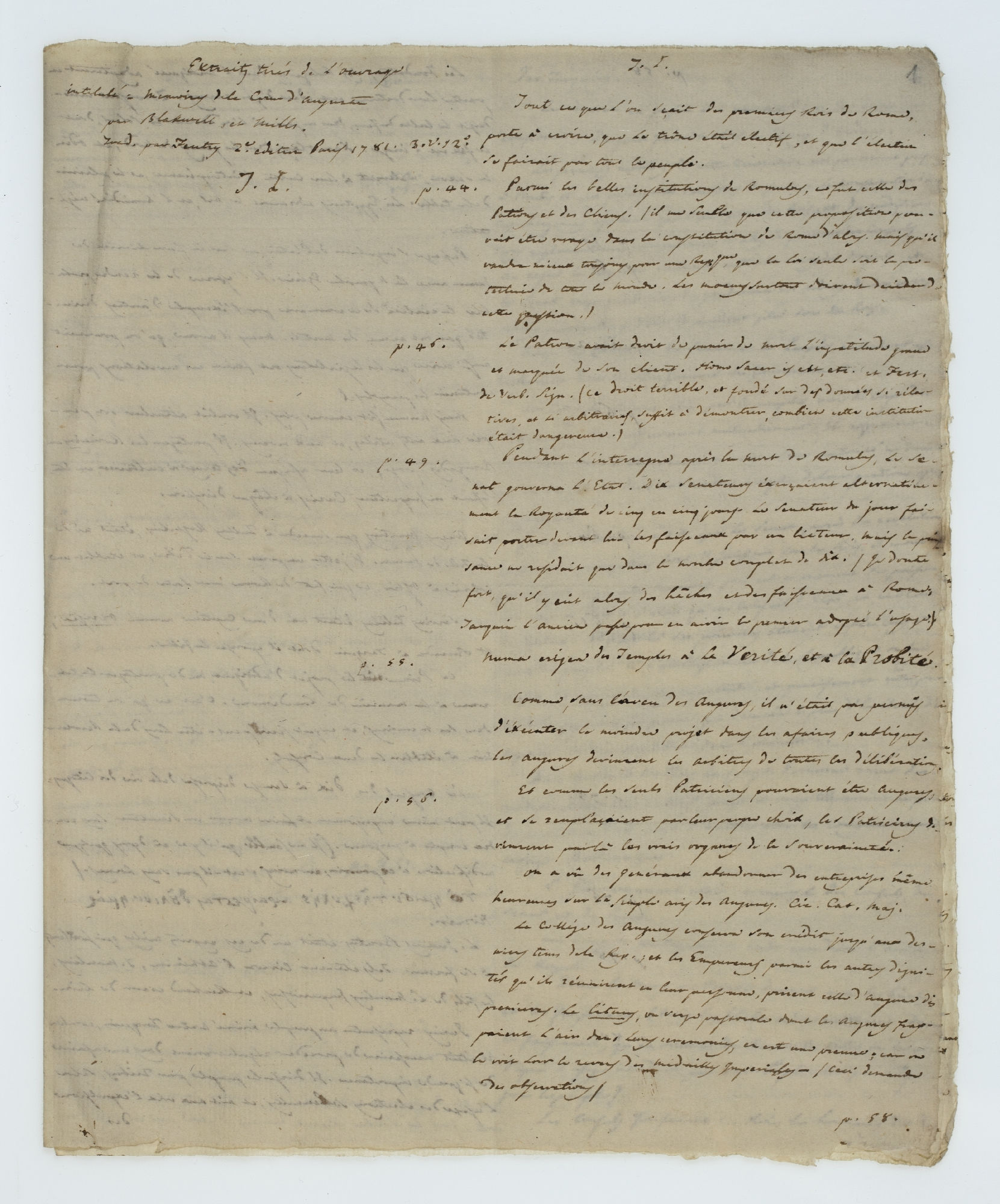 Extraits tirés de l'ouvrage [incipit]