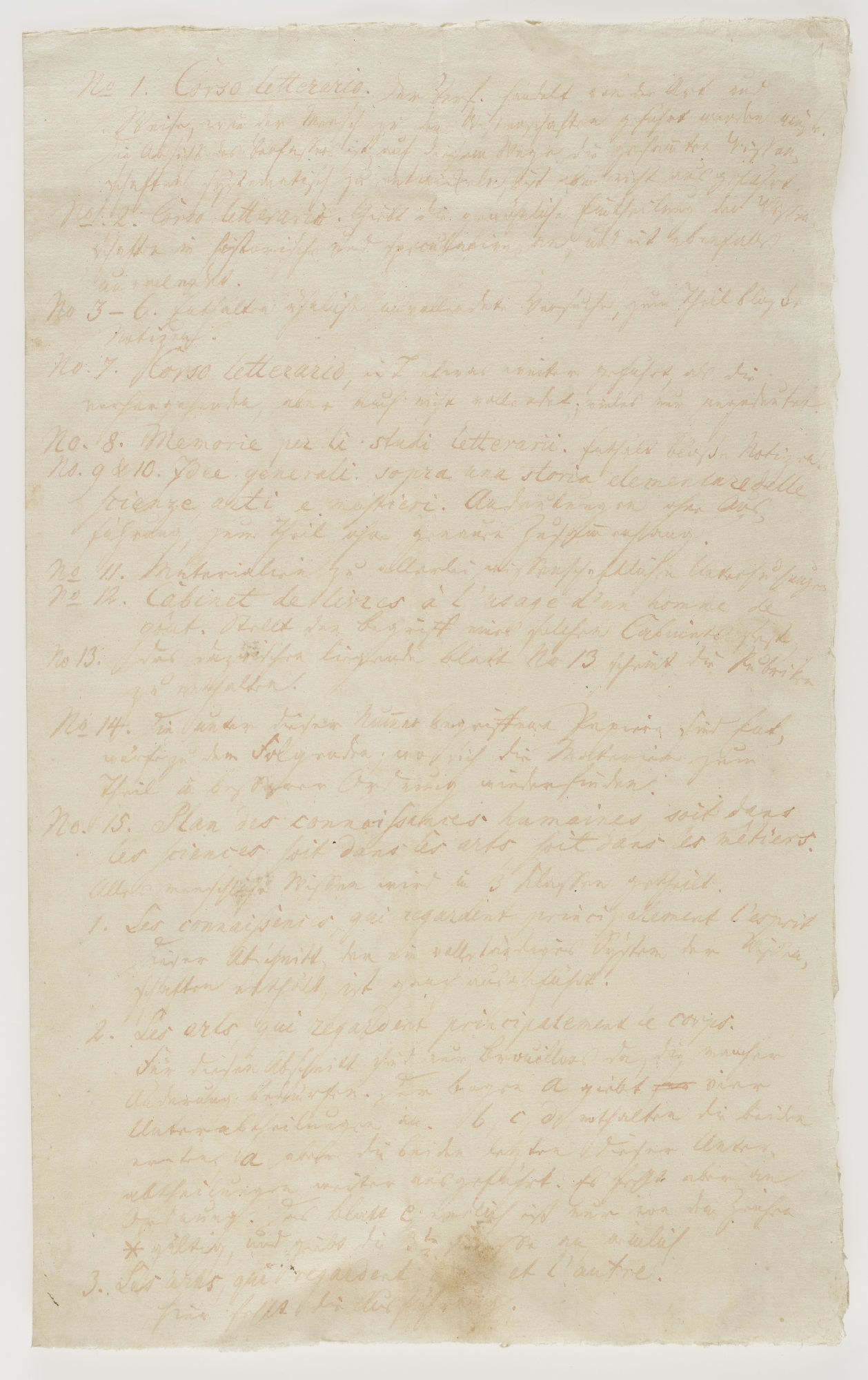 No 1. Corso letterario [incipit]
