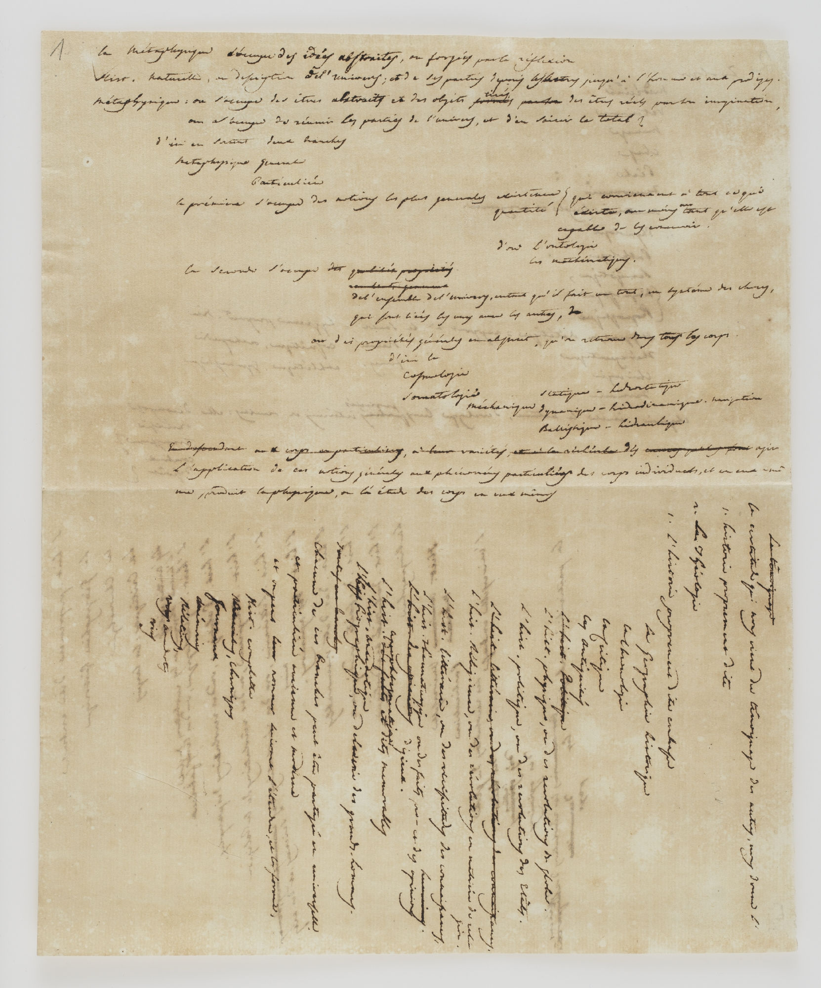 La Métaphysique [incipit]
