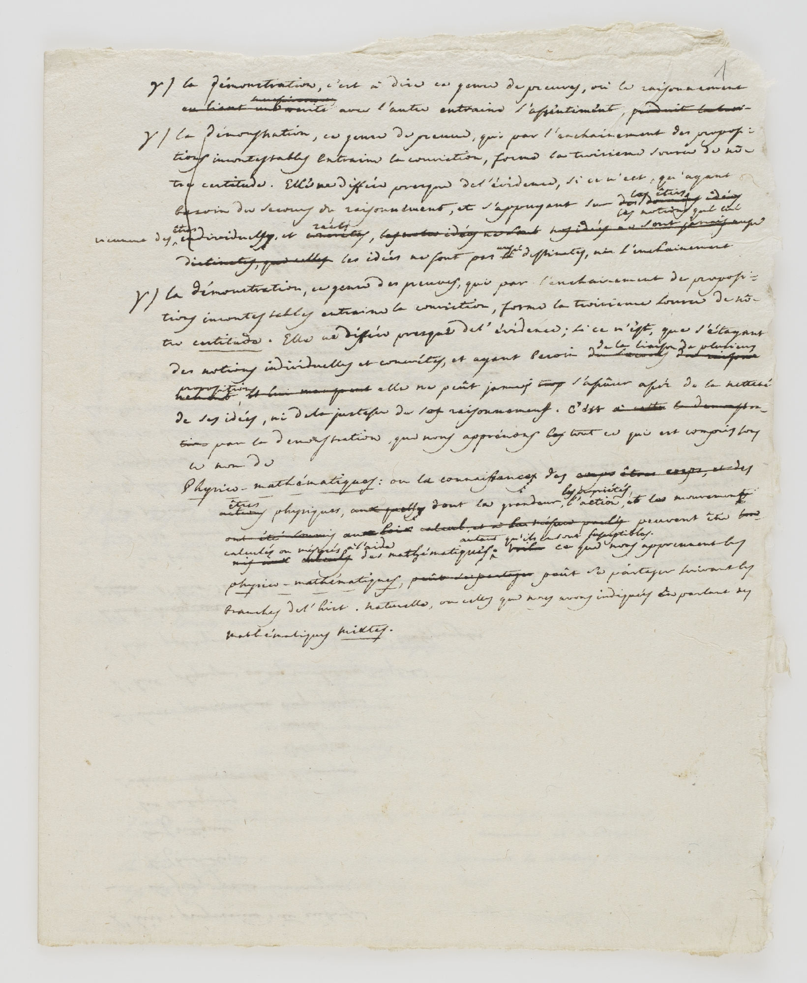 la démonstration [incipit]
