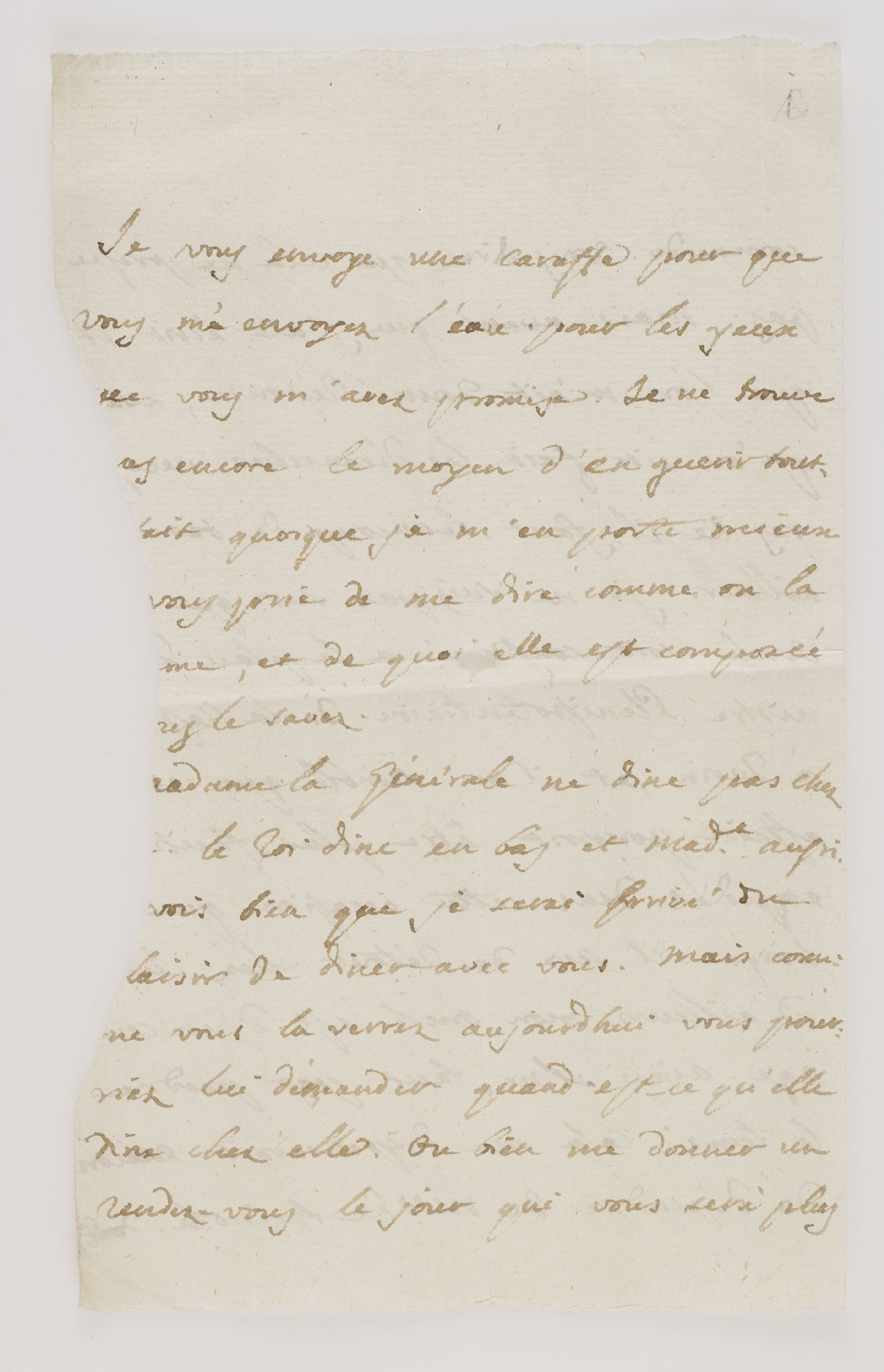 Je vous envoye une caraffe [incipit]