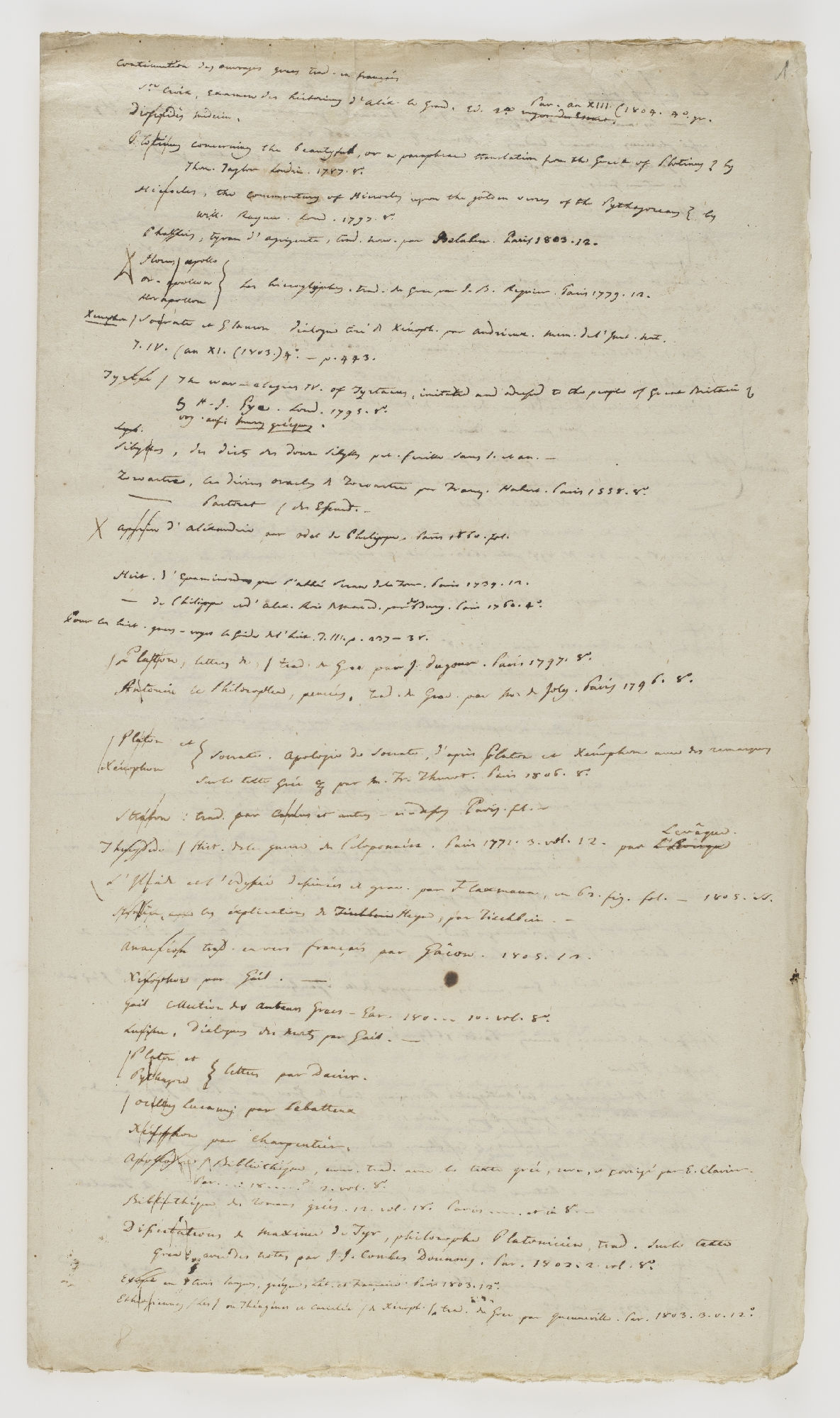 Continuation des ouvrages grecs trad. en français [title]