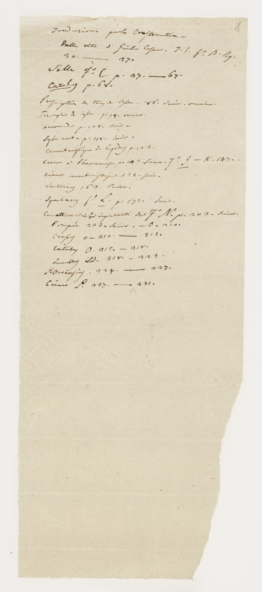 Traduzioni perla Crestomatia, dalla vita d. Giulio Cesare [incipit]