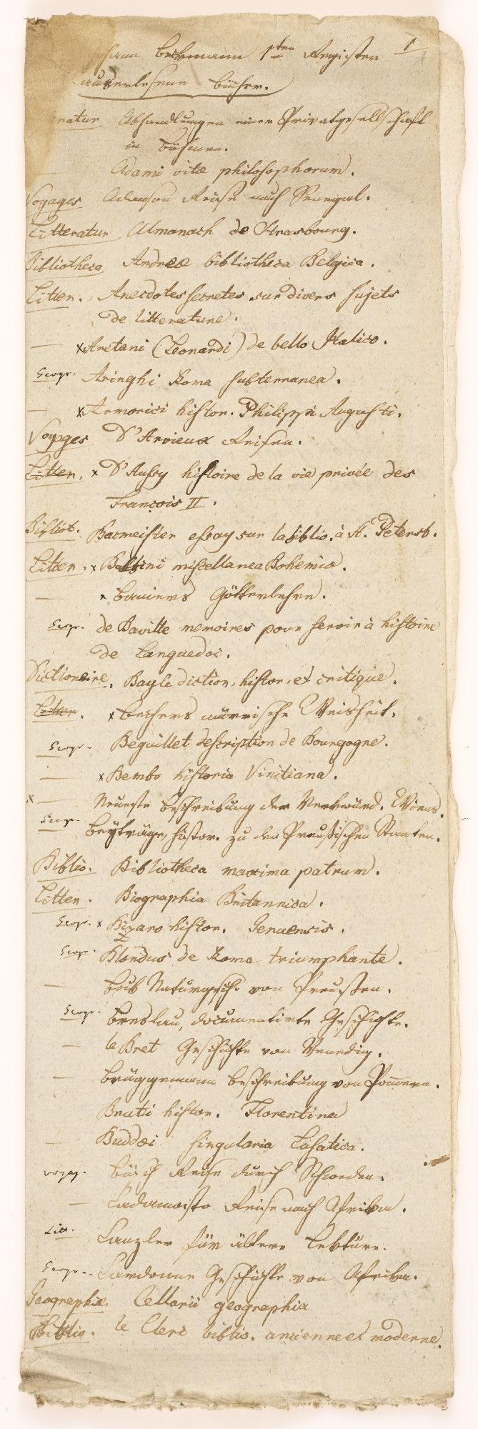 Johann Bechmann 1.ten Registen [incipit]