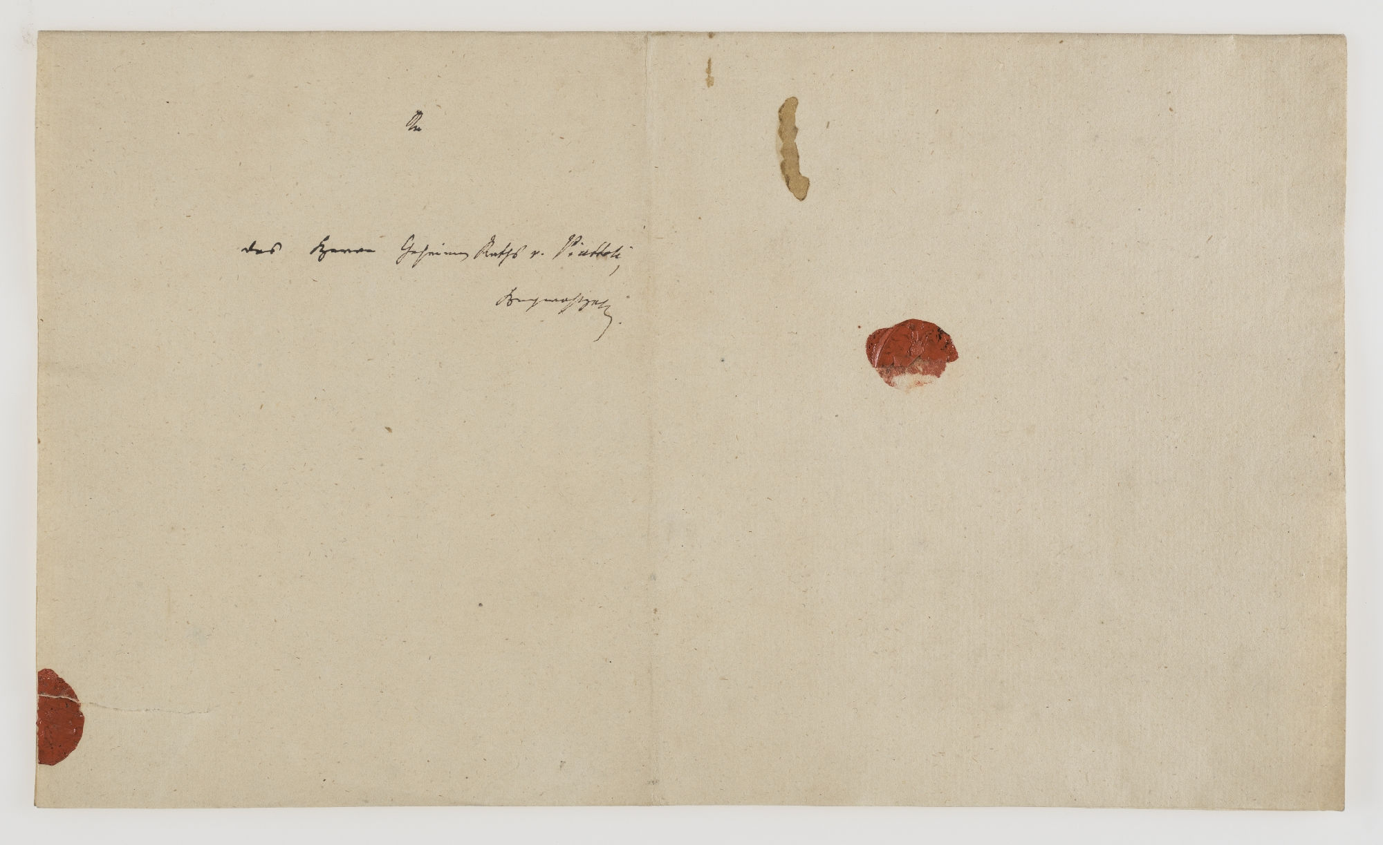 des Herrn Geheimes Raths v. Piattoli [incipit]