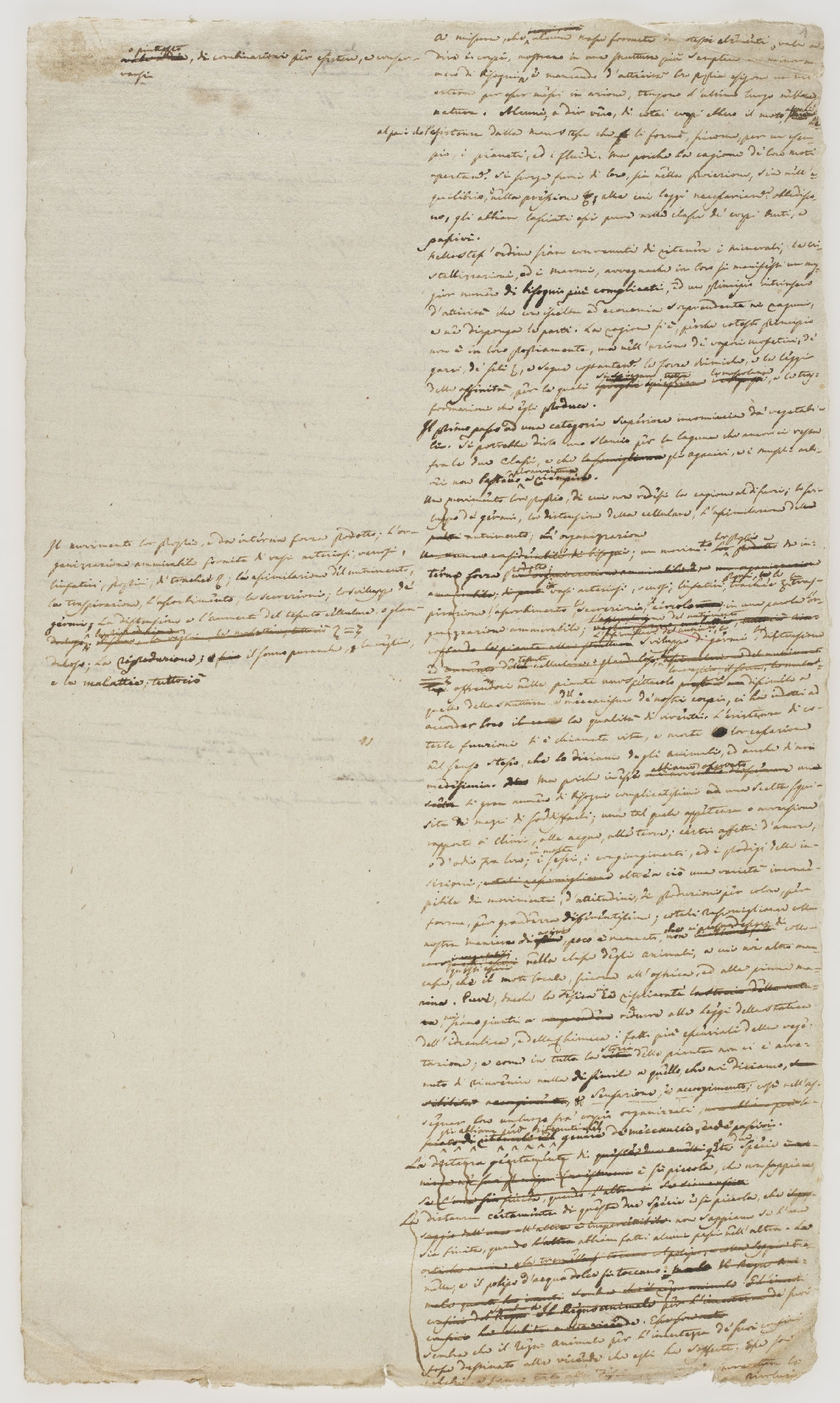 o piuttosto, di combinazioni pur esistenti [incipit]