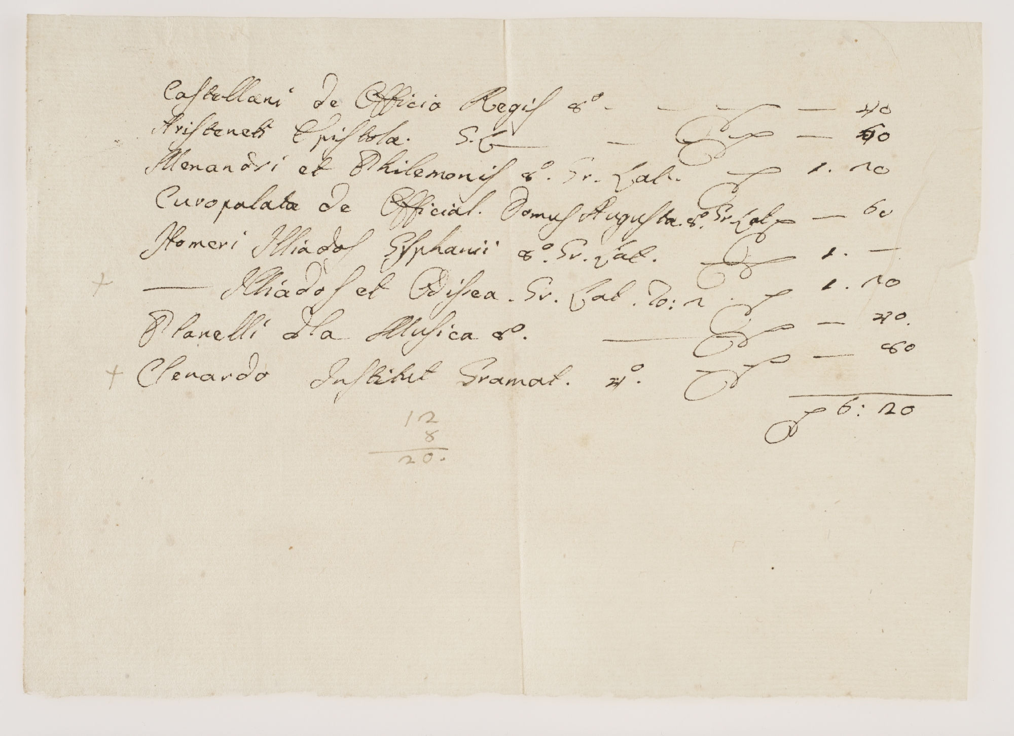 Castellani de Officio Regis 8° [incipit]