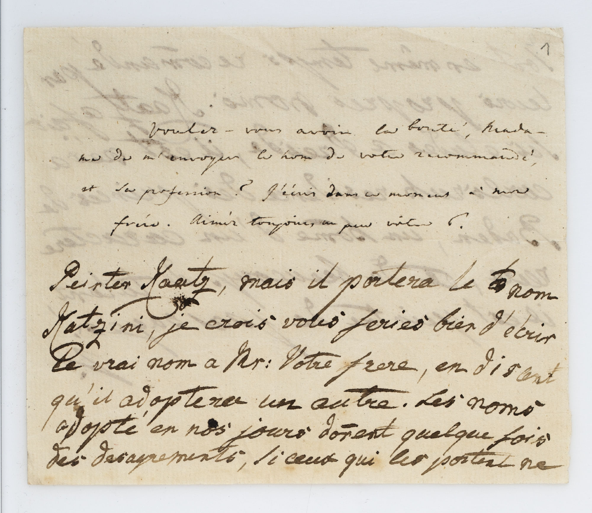 Voules-vous avoir la bonté [incipit]