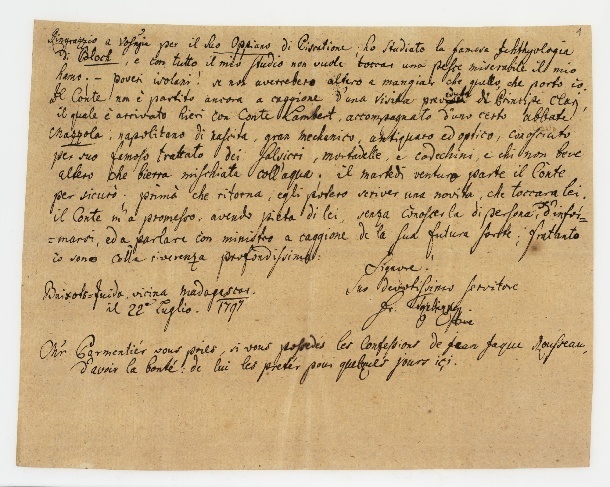 Ringrazzio [incipit]
