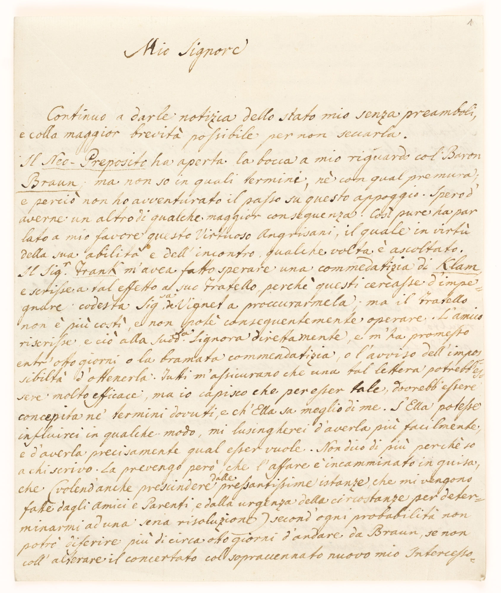 Mio Signore [incipit]