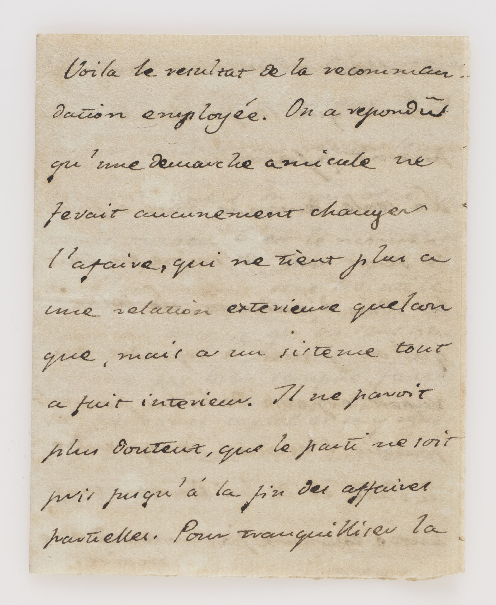 Voila le resultat de la recommandation employée. [incipit]