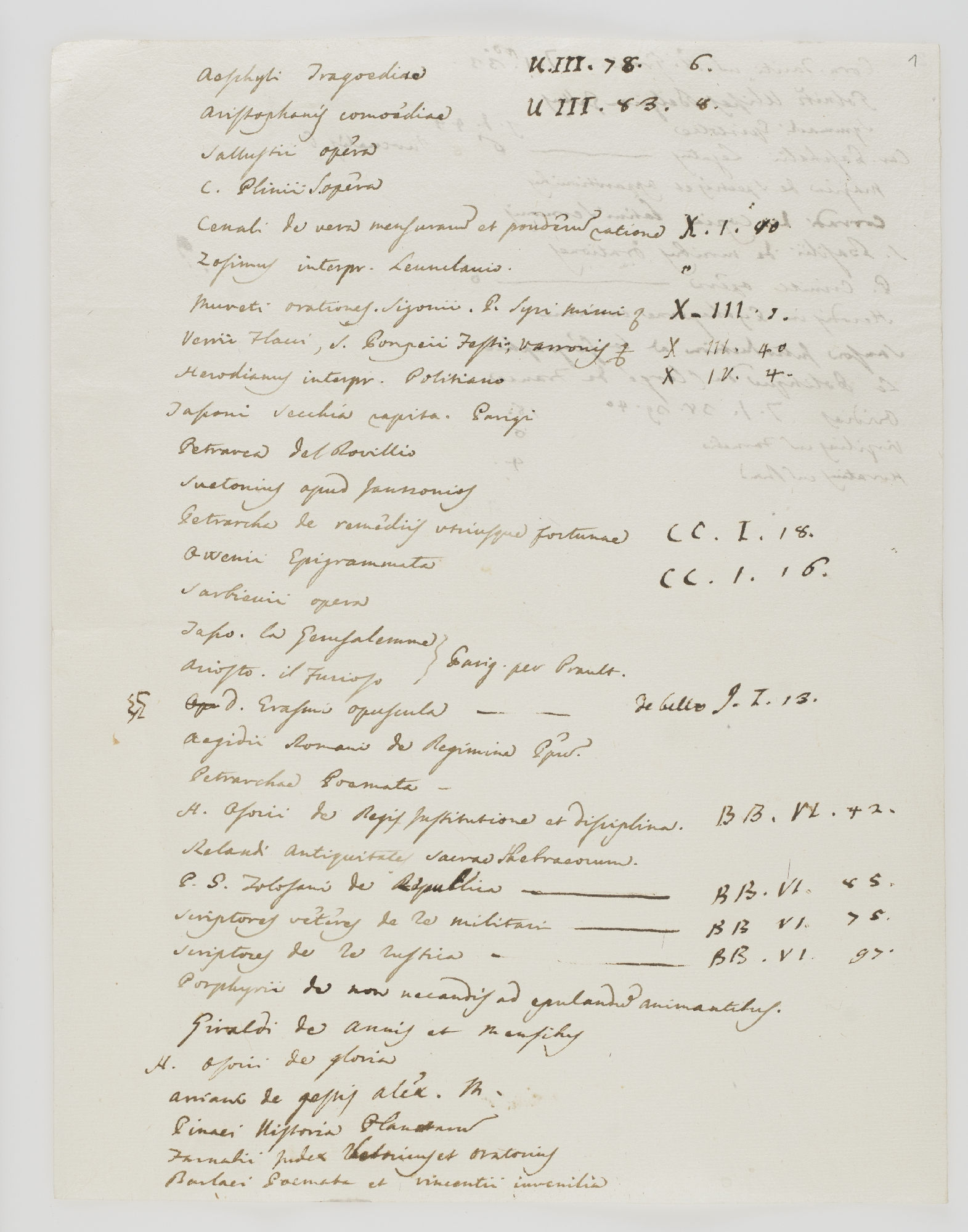 Aeschyli Tragoediae. K. III. 78. 6. [incipit]