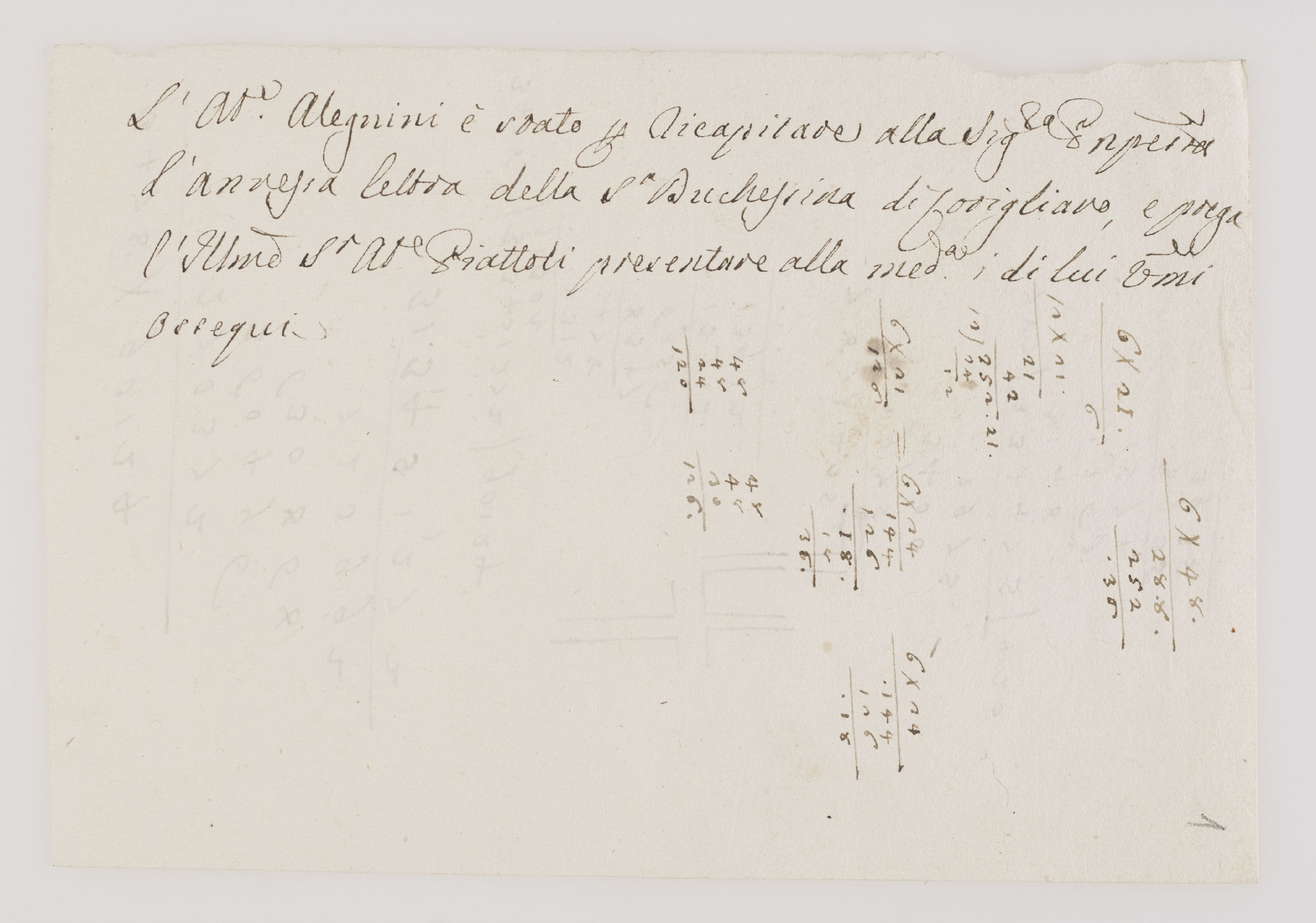 L'Ab.e Alegnini [incipit]