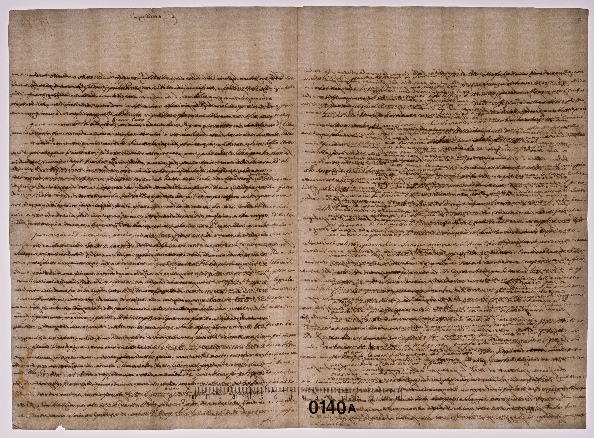 Eccellenza.//Ho poi preso lettura del libro [incipit]