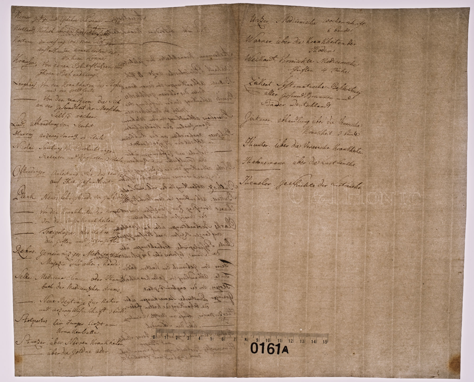 Auctores die uber besondere Krankheiten geschrieben. [title]